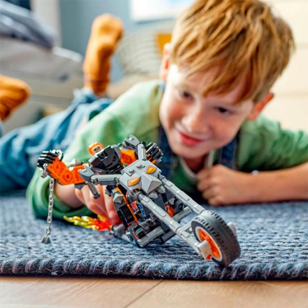 Constructor LEGO Ghost Rider Mech & Bike Personaj de desene animate/ Multicolor photo 7