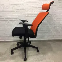 Офисное кресло ART ErgoStyle-720S Холст/ Оранжевый Черный photo 5