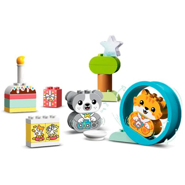 Constructor LEGO My First Puppy & Kitten With Sounds Animale/ Multicolor photo 3