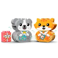 Constructor LEGO My First Puppy & Kitten With Sounds Animale/ Multicolor photo 4