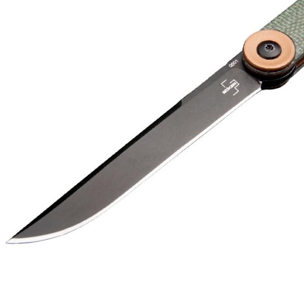 Нож Boker Plus Kaizen Green Canvas Micarta 01BO391 карманный/ D2 photo 3 Нож Boker Plus Kaizen Green Canvas Micarta 01BO391 карманный/ D2 photo 3