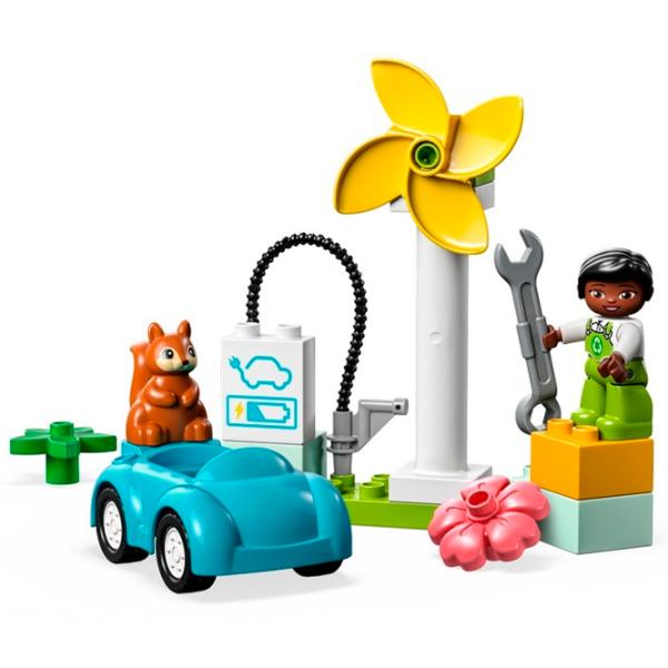 Constructor LEGO Turbină eoliană și mașină electrică Mașină/ Multicolor photo 2