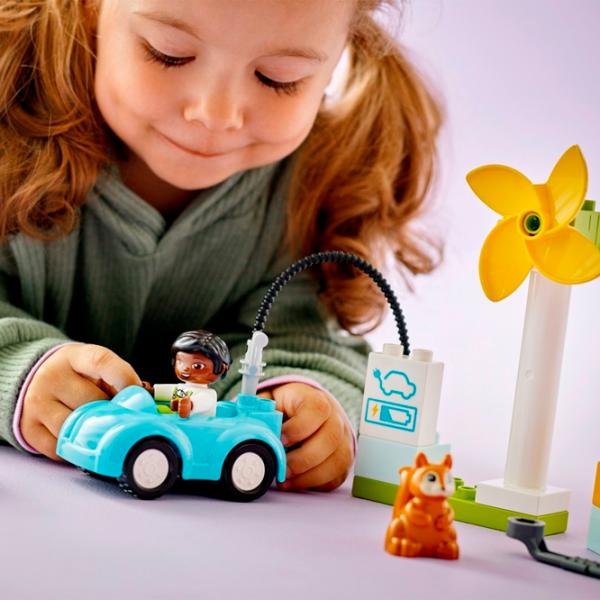 Constructor LEGO Turbină eoliană și mașină electrică Mașină/ Multicolor photo 6