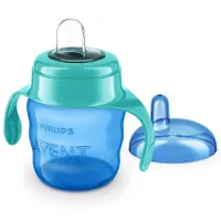 Sticluță cu pai Philips SCF551/ 05 200 ml 6 luni/ Polipropilenă/ Blue photo 3