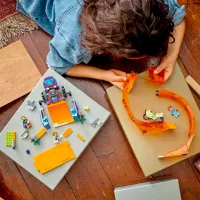 Constructor LEGO Smashing Chimpanzee Stunt Loop Motocicletă/ Multicolor photo 8