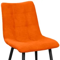 Scaun de bucătărie DecoPrim Capella New Stofă/ Orange photo 2
