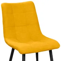 Scaun de bucătărie DecoPrim Capella New Stofă/ Yellow photo 2