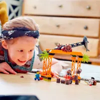 Constructor LEGO The Shark Attack Stunt Challenge Motocicletă/ Multicolor photo 9