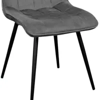 Scaun de bucătărie DecoPrim Capella Stofă/ Dark Gray Black photo 3