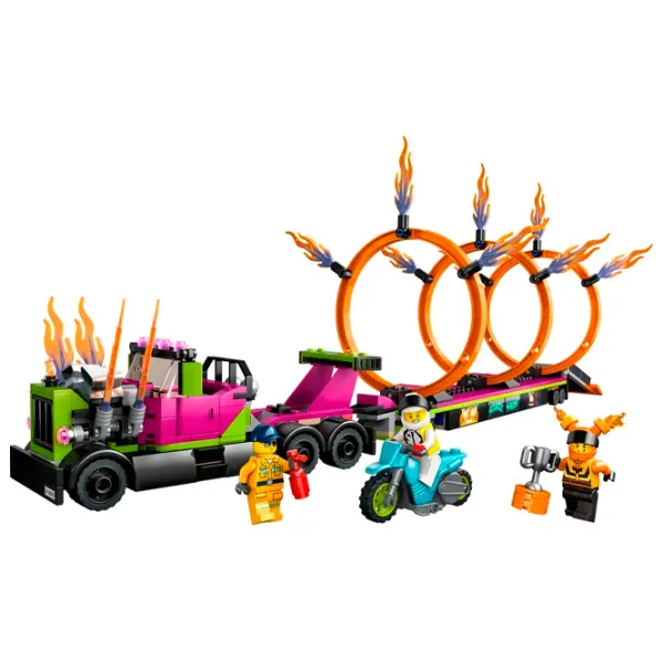 Конструктор LEGO Stunt Truck & Ring of Fire Challenge Транспорт/ Разноцветный photo 2