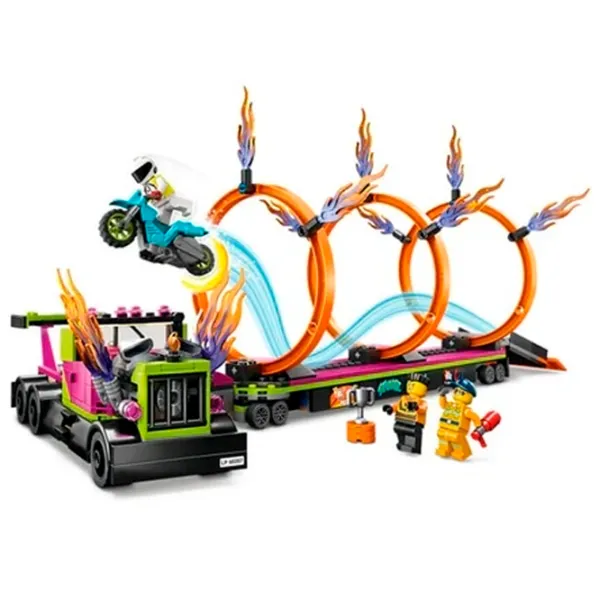 Конструктор LEGO Stunt Truck & Ring of Fire Challenge Транспорт/ Разноцветный photo 3