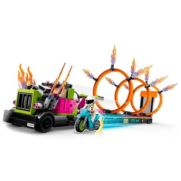 Конструктор LEGO Stunt Truck & Ring of Fire Challenge Транспорт/ Разноцветный photo 7
