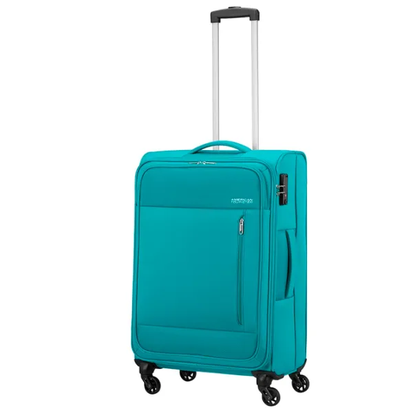 Чемодан American Tourister Heat Wave 65л/ Синий photo 2 Чемодан American Tourister Heat Wave 65л/ Синий photo 2