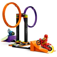 Constructor LEGO Spinning Stunt Challenge Motocicletă/ Multicolor photo 4