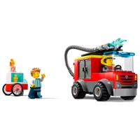 Constructor LEGO Fire Station and Fire Truck Pompieri/ Multicolor photo 3