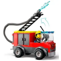 Constructor LEGO Fire Station and Fire Truck Pompieri/ Multicolor photo 4
