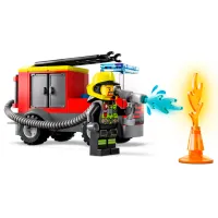 Constructor LEGO Fire Station and Fire Truck Pompieri/ Multicolor photo 5