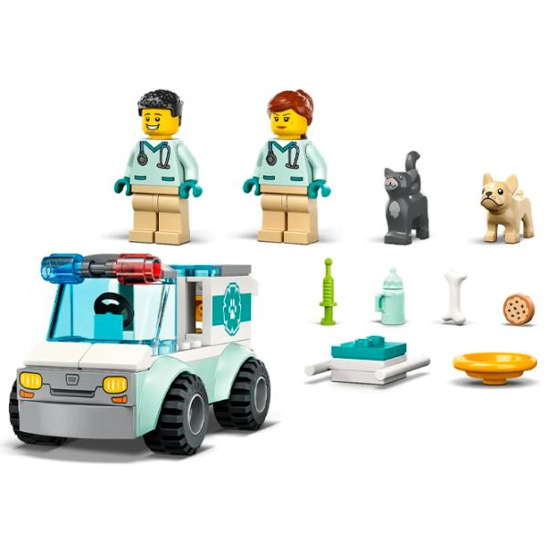 Constructor LEGO Vet Van Rescue Animale/ Multicolor photo 3