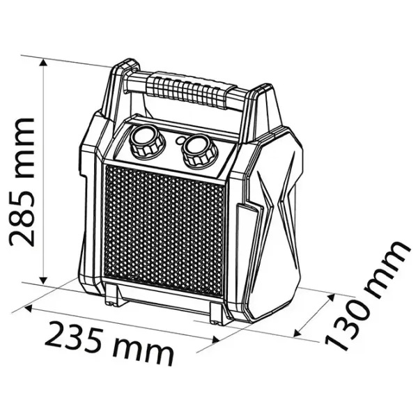 Aerotermă Electrică NEO Tools 90-061 3000 W/ 30 m²/ 210 m³/ h photo 3
