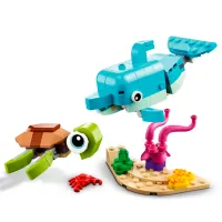 Constructor LEGO Dolphin and Turtle Figuri/ Multicolor photo 5