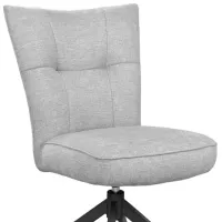 Scaun de bucătărie DecoPrim Blanc Stofă/ Light Gray photo 2