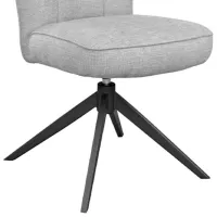 Scaun de bucătărie DecoPrim Blanc Stofă/ Light Gray photo 3