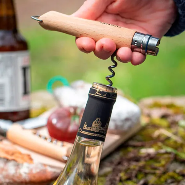 Нож Opinel Corkscrew Bottle Opener N10 для повседневного использования/ Sandvik 12C27 photo 5