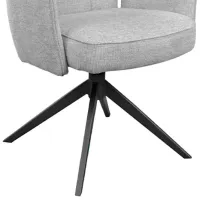 Scaun de bucătărie DecoPrim Blanc Plus Stofă/ Light Gray photo 3