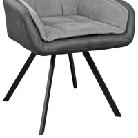 Кухонный стул DecoPrim Linen Ткань, ЭКО кожа/ Серый photo 3