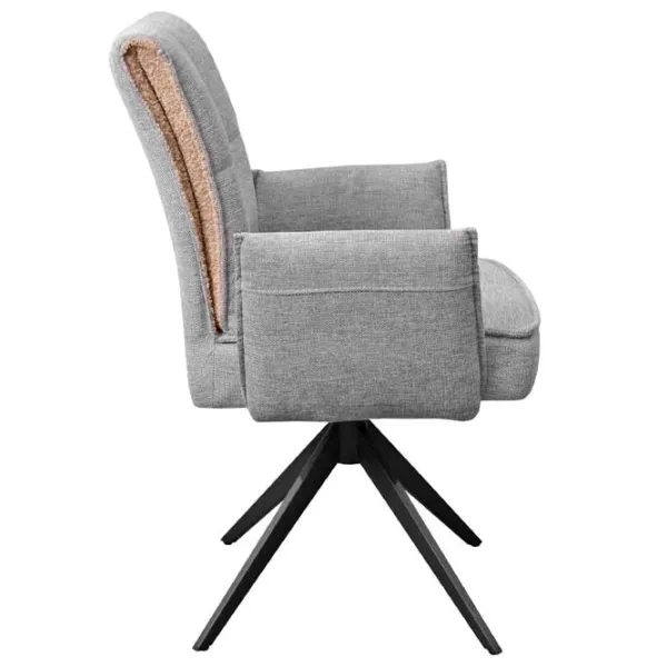 Кухонный стул DecoPrim Lorenz Arm Ткань/ Серый photo 3 Кухонный стул DecoPrim Lorenz Arm Ткань/ Серый photo 3