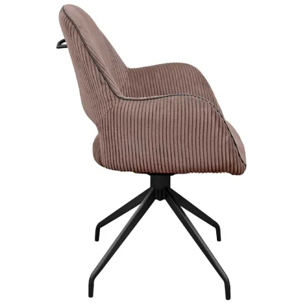 Scaun de bucătărie DecoPrim Lucca Velvet/ Brown photo 3 Scaun de bucătărie DecoPrim Lucca Velvet/ Brown photo 3