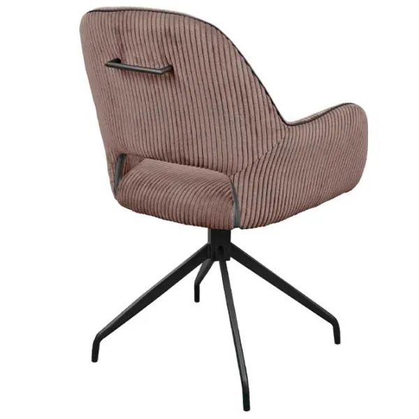 Scaun de bucătărie DecoPrim Lucca Velvet/ Brown photo 4 Scaun de bucătărie DecoPrim Lucca Velvet/ Brown photo 4