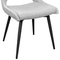 Scaun de bucătărie DecoPrim Bruno Stofă/ Gray Black photo 3