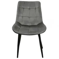 Scaun de bucătărie DecoPrim Hans Catifea/ Dark Gray Black photo 2