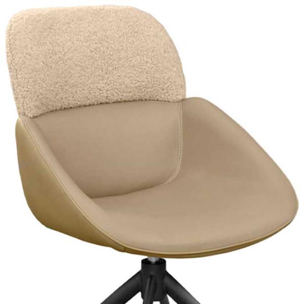 Scaun de bucătărie DecoPrim Jersen ECO Piele/ Beige photo 2