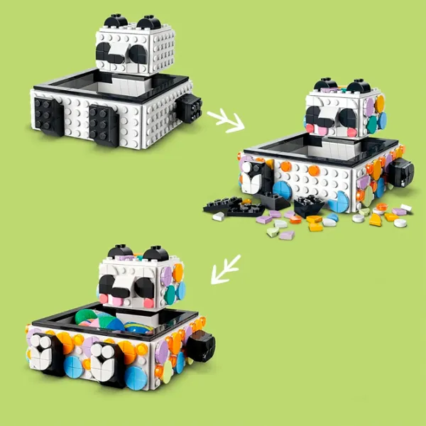 Конструктор LEGO Cute Panda Tray Творческий/ Разноцветный photo 4
