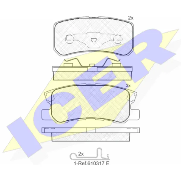 Plăcuțe de frână Icer 181375 spate/ disk photo 2 Plăcuțe de frână Icer 181375 spate/ disk photo 2