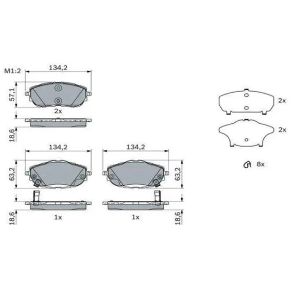 Plăcuțe de frână Icer 182129 față/ disk photo 2 Plăcuțe de frână Icer 182129 față/ disk photo 2