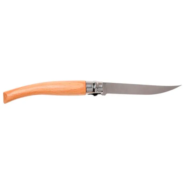 Нож Opinel Slim Beech Wood Nr. 10 рыбацкий/ Sandvik 12C27 photo 2