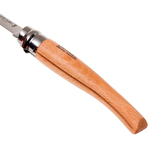 Нож Opinel Slim Beech Wood Nr. 10 рыбацкий/ Sandvik 12C27 photo 4