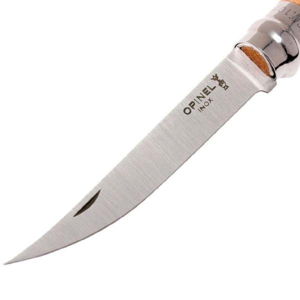 Нож Opinel Slim Beech Wood Nr. 10 рыбацкий/ Sandvik 12C27 photo 5