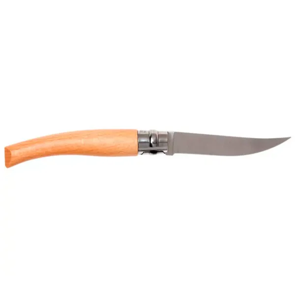 Нож Opinel Slim Beech Wood Nr. 8 для повседневного использования/ Sandvik 12C27 photo 2