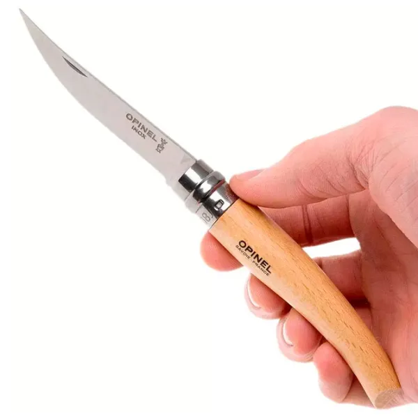Нож Opinel Slim Beech Wood Nr. 8 для повседневного использования/ Sandvik 12C27 photo 5