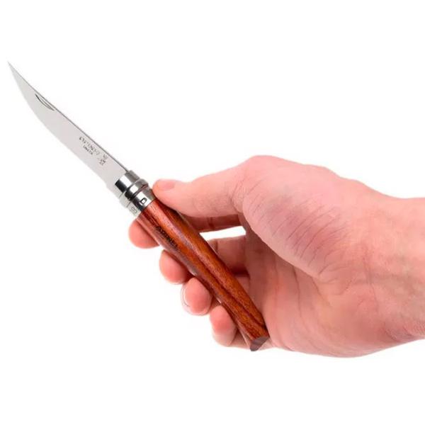 Нож Opinel Slim Bubinga Nr. 10 для повседневного использования/ Sandvik 12C27 photo 4