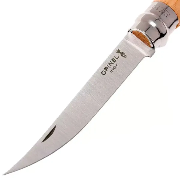 Нож Opinel Slim Olive Nr. 10 рыбацкий/ Sandvik 12C27 photo 4