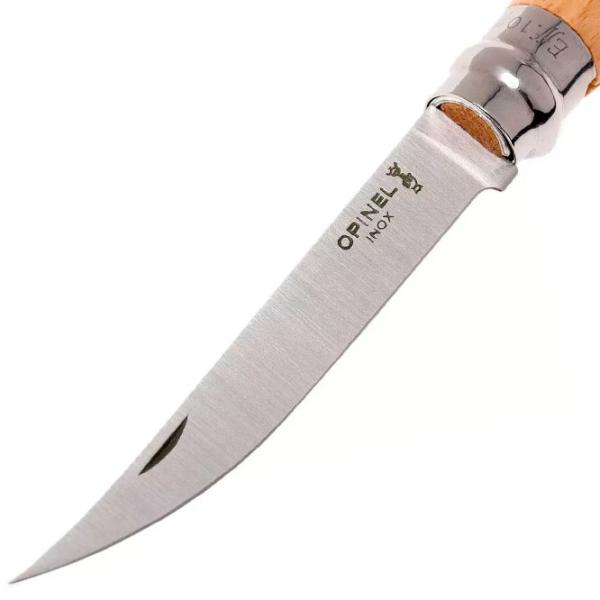 Нож Opinel Slim Olive Nr. 10 рыбацкий/ Sandvik 12C27 photo 4