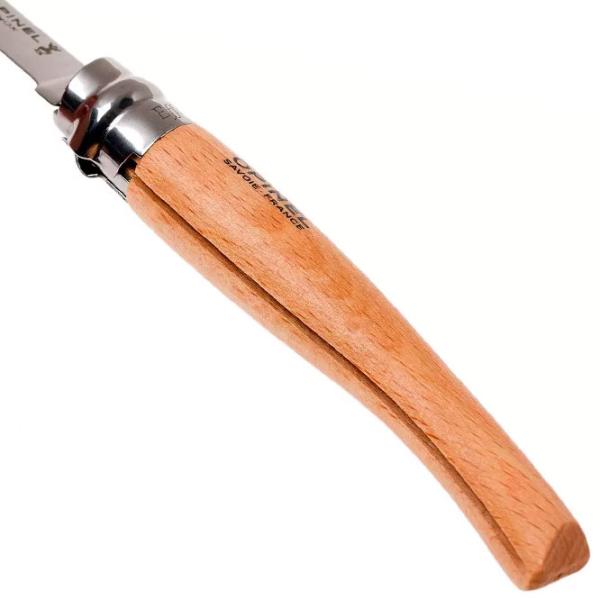Нож Opinel Slim Olive Nr. 10 рыбацкий/ Sandvik 12C27 photo 5