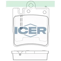 Plăcuțe de frână Icer 181312-202 spate/ disk photo 2