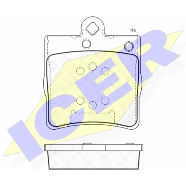 Тормозные колодки Icer 181311 задние/ дисковые photo 2 Тормозные колодки Icer 181311 задние/ дисковые photo 2