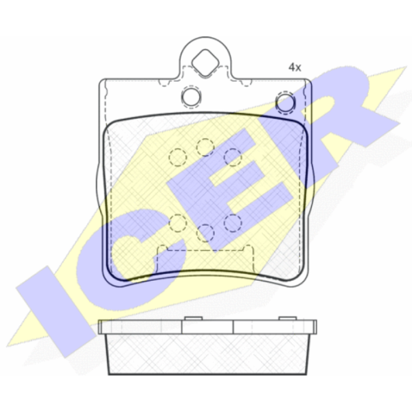 Тормозные колодки Icer 181311 задние/ дисковые photo 2 Тормозные колодки Icer 181311 задние/ дисковые photo 2